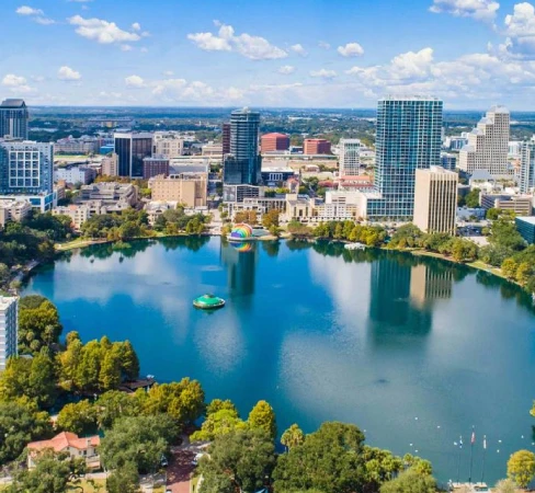 A lake in Orlando, Florida.